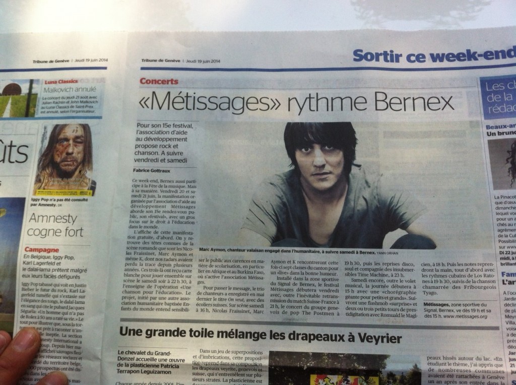 Tribune de Genève 19 juin 2014
