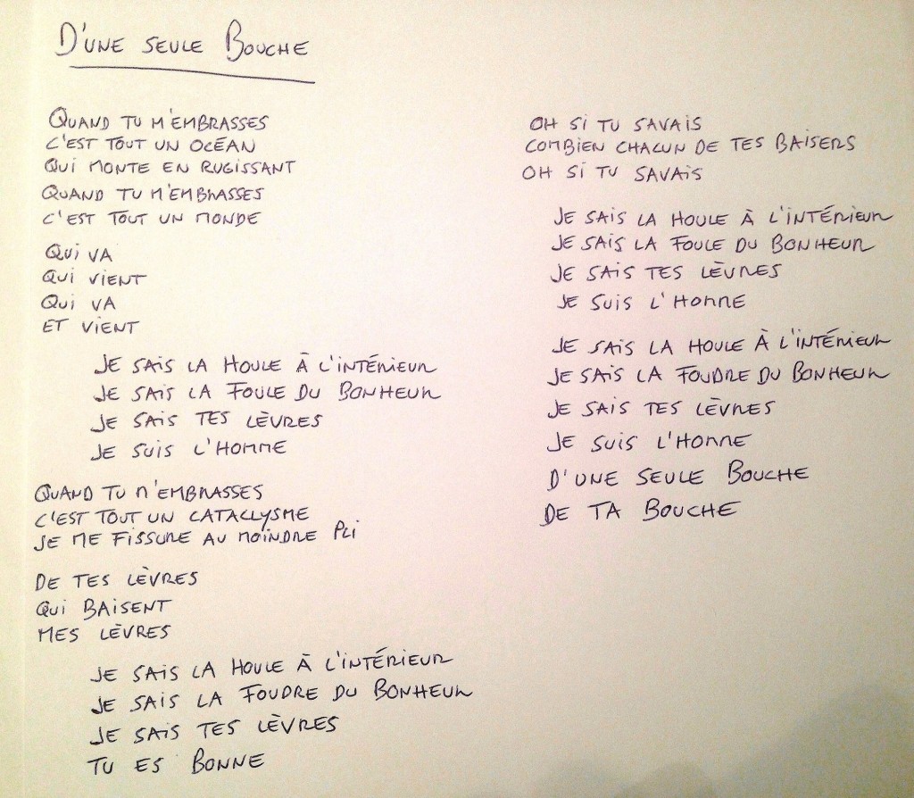 D'une seule bouche - Marc Aymon